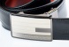 Reversible leather belt with easy fix buckle