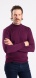 Burgundy red rollneck