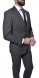 Šedý vlnený Slim Fit oblek