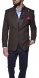 Brown autumn wool blazer