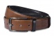 Double sided leather belt