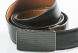 Reversible leather belt with easy fix buckle