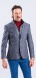 Grey blazer with splash pattern and removable liner