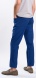 Dark Blue Casual Trousers with Subtle Checked Pattern