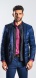 Dark blue padded blazer