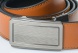 Reversible leather belt with easy fix buckle