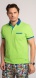Green cotton polo shirt