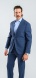 Blue Wool Checkered Slim Fit Suit