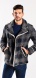 Checkered shearling jacket