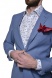 Bledomodrý Slim Fit oblek