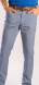 Pale blue casual trousers with rooster track pattern