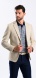 Beige blazer with linen