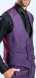 Purple Slim Fit suit with waistcoat