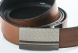 Reversible leather belt with easy fix buckle