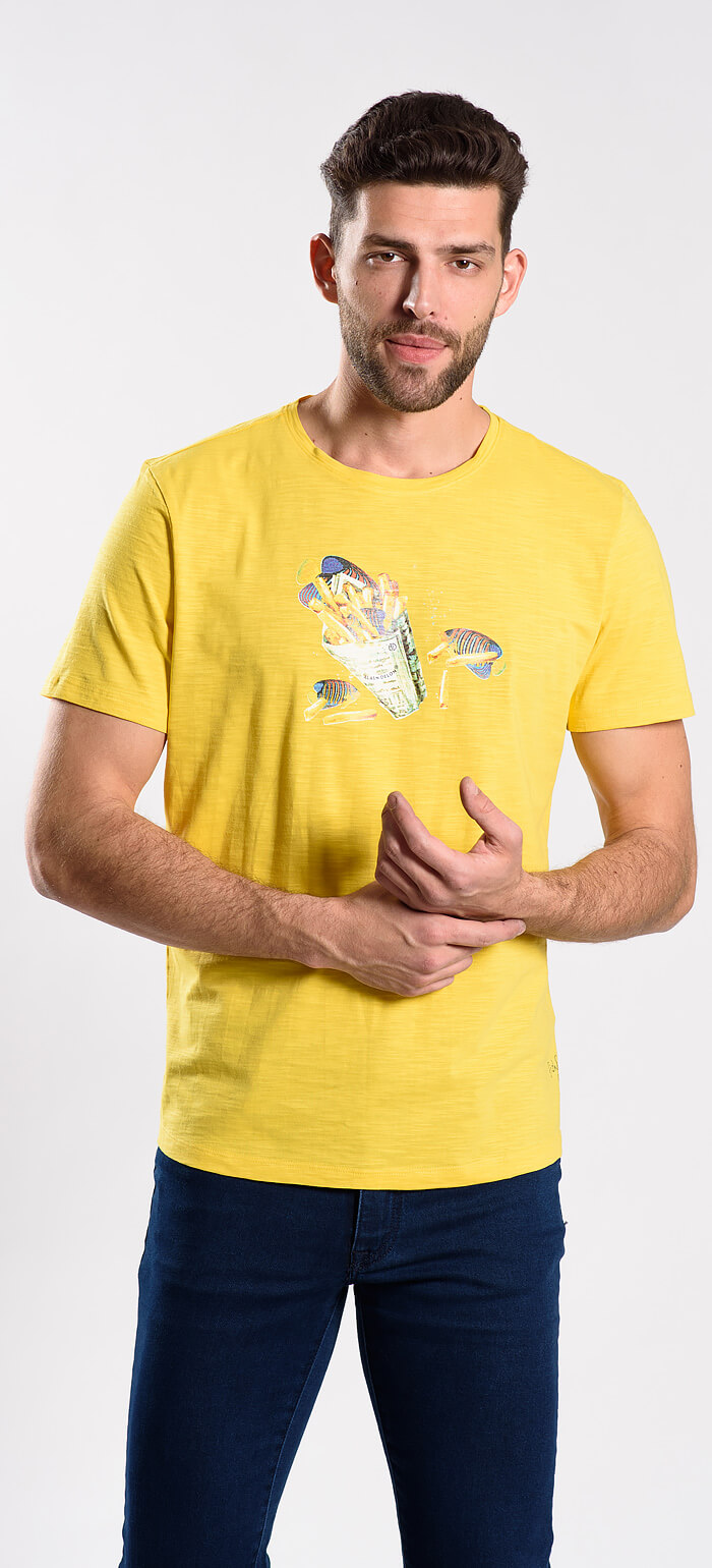 Yellow t-shirt - Polo shirts - E-shop | alaindelon.co.uk