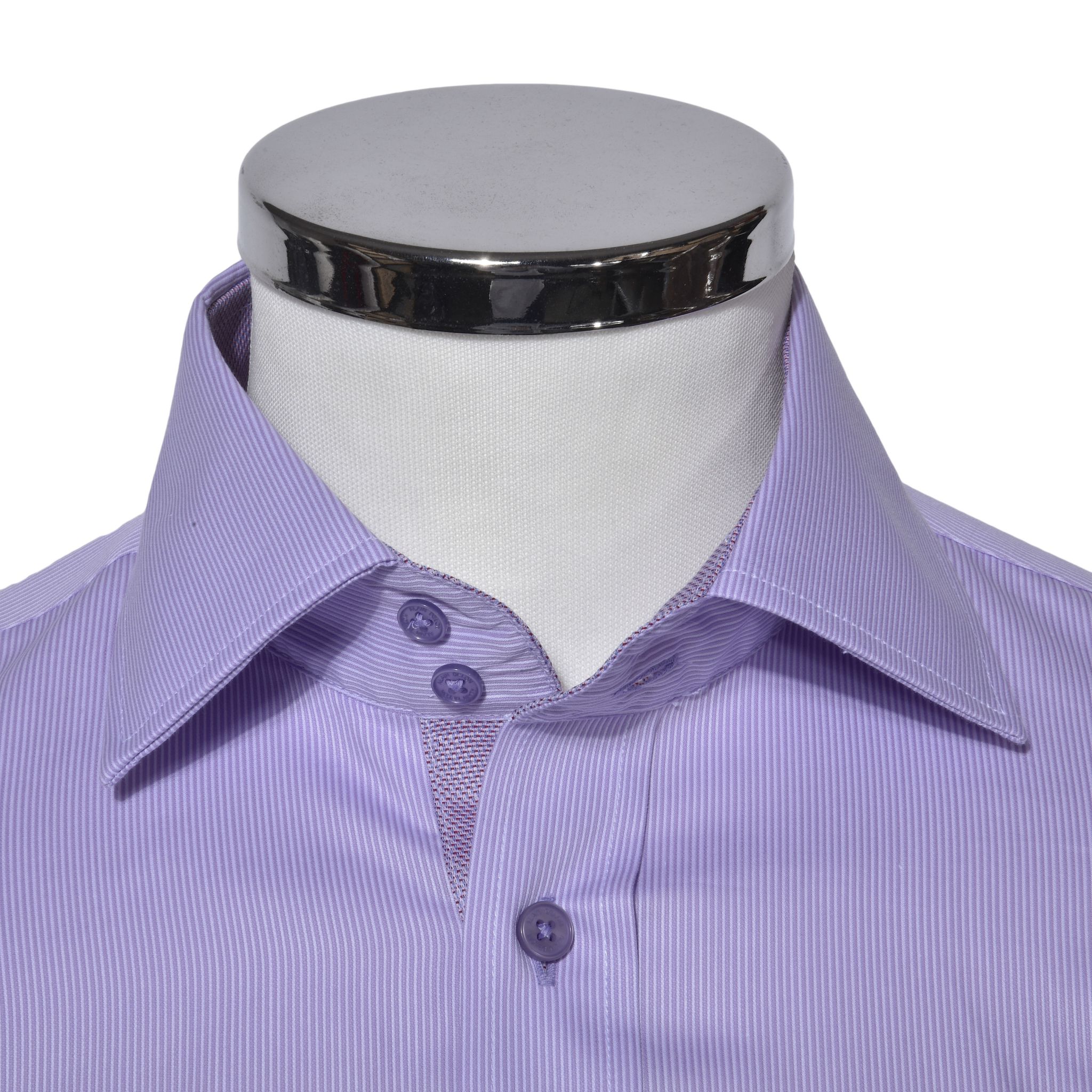 Purple Slim Fit business shirt - Shirts - E-shop | alaindelon.co.uk