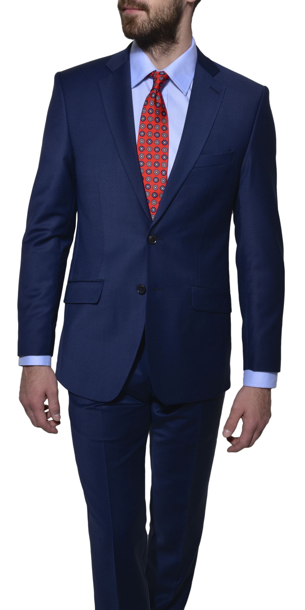 Blue Slim Fit suit - Suits - E-shop | alaindelon.co.uk