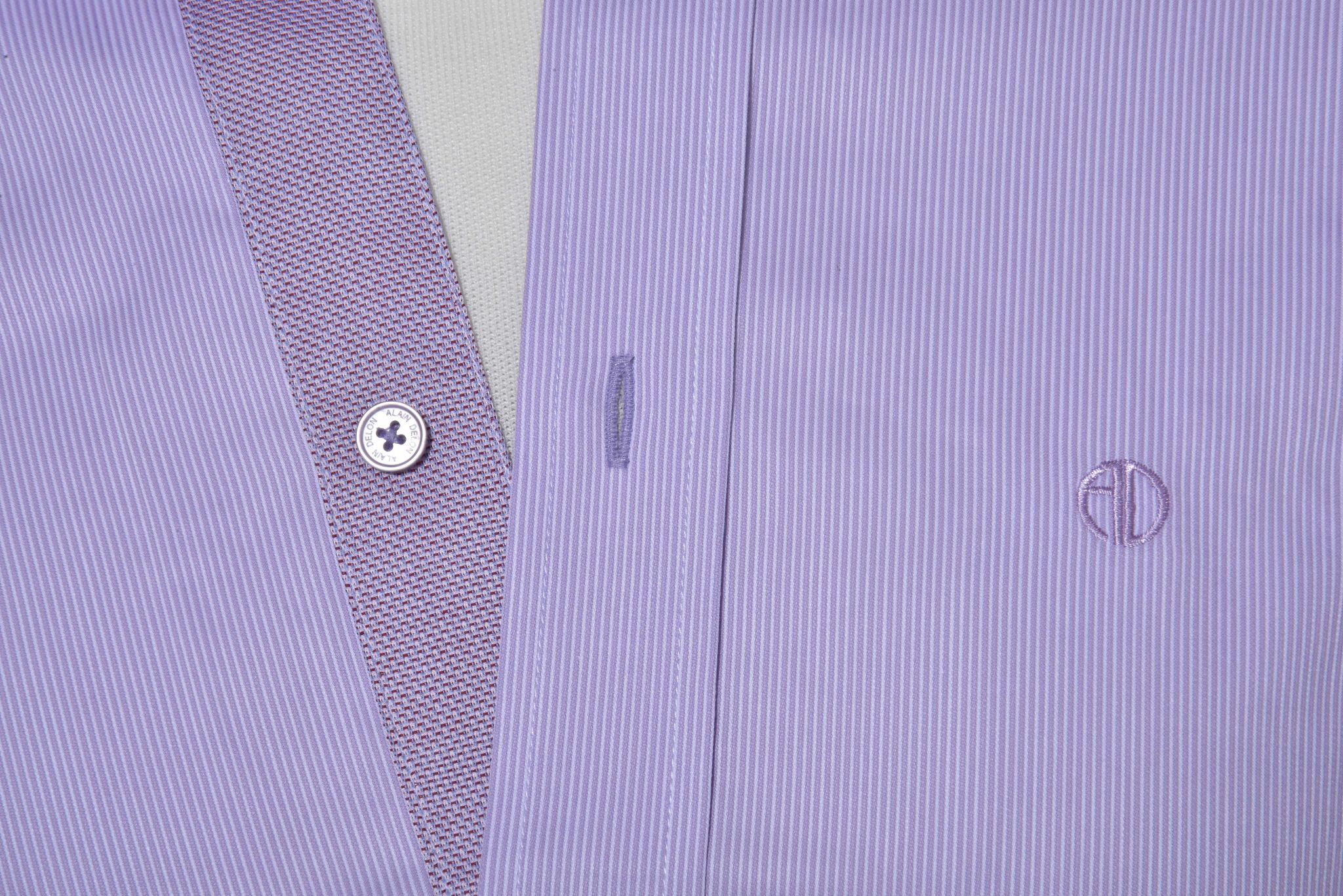 Purple Slim Fit business shirt - Shirts - E-shop | alaindelon.co.uk
