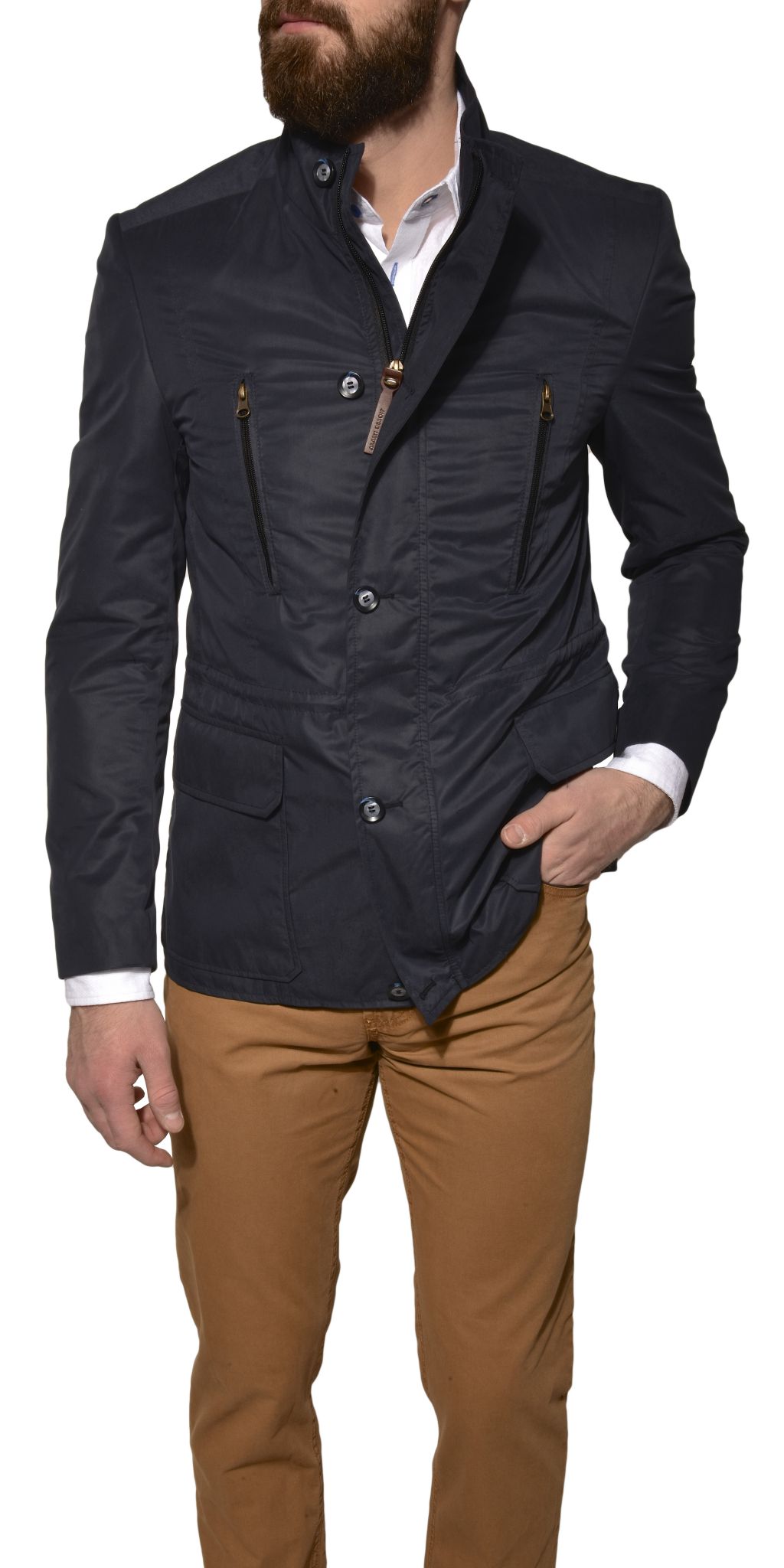 Dark blue jacket - Outerwear - E-shop | alaindelon.co.uk